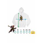Fashion, accesorii si bijuterii - Barbati - Imbracaminte - Hanorace barbati - Hanorac Barbati Wukong White Death Black Myth, alb, marime 3XL - Infinity.ro