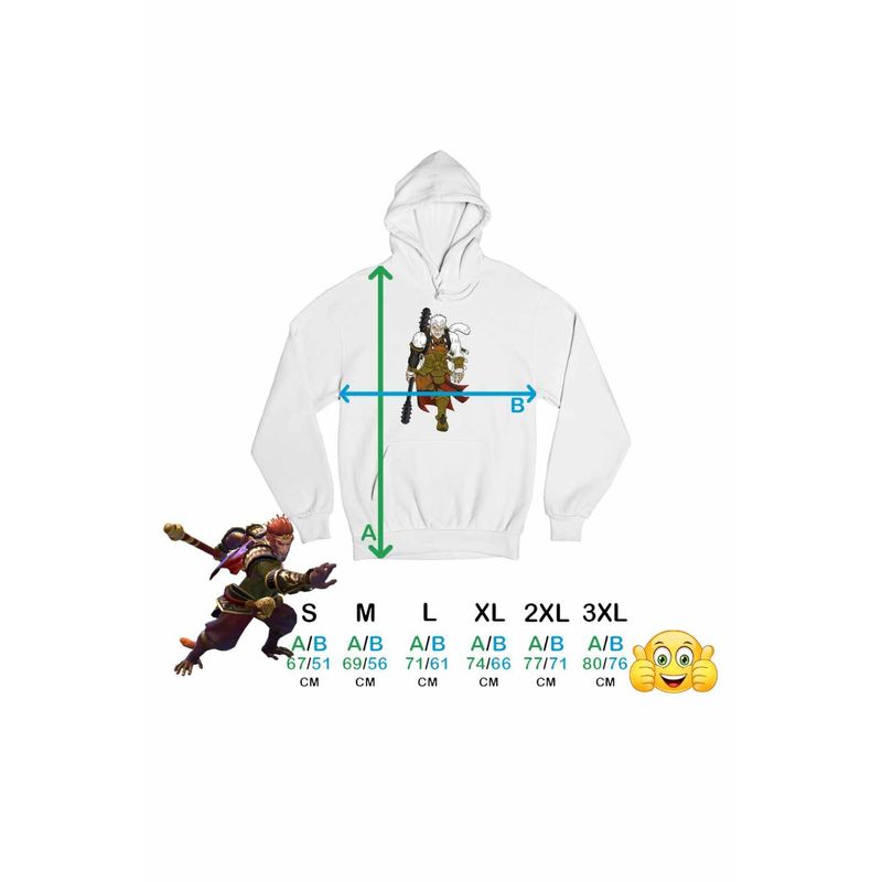 Fashion, accesorii si bijuterii - Barbati - Imbracaminte - Hanorace barbati - Hanorac Barbati Wukong White Death Black Myth, alb, marime 3XL - Infinity.ro