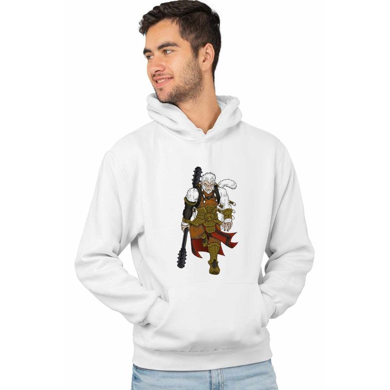 Fashion, accesorii si bijuterii - Barbati - Imbracaminte - Hanorace barbati - Hanorac Barbati Wukong White Death Black Myth, alb, marime 3XL - Infinity.ro