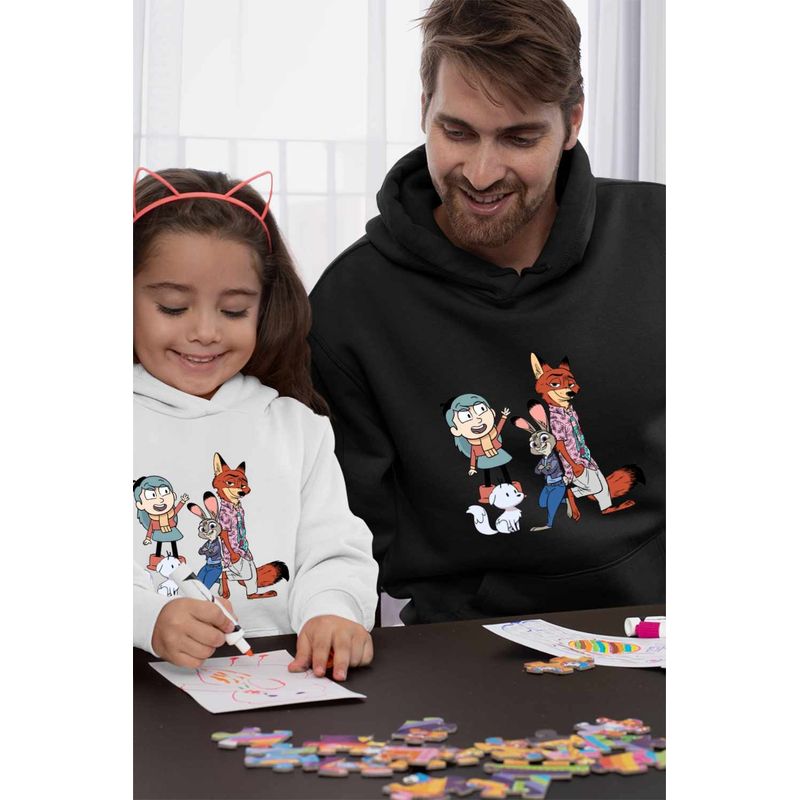 Fashion, accesorii si bijuterii - Barbati - Imbracaminte - Hanorace barbati - Hanorac Barbati Hilda Zootopia Judy Twig, negru, marime 2XL - Infinity.ro