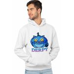 Fashion, accesorii si bijuterii - Barbati - Imbracaminte - Hanorace barbati - Hanorac Barbati Huntrix Derpy Pisica Demon Kpop, alb, marime S - Infinity.ro