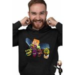 Fashion, accesorii si bijuterii - Barbati - Imbracaminte - Hanorace barbati - Hanorac Barbati Fnaf Minecraft Five Nights at Freddy Horror Halloween, negru, marime M - Infinity.ro