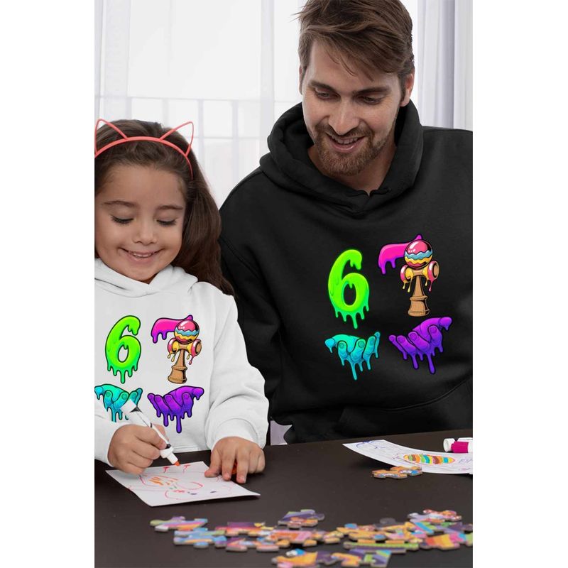 Fashion, accesorii si bijuterii - Barbati - Imbracaminte - Hanorace barbati - Hanorac Barbati Kendama Six Seven Topit Sase Sapte, negru, marime 2XL - Infinity.ro