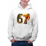 Fashion, accesorii si bijuterii - Barbati - Imbracaminte - Hanorace barbati - Hanorac Barbati Six Seven Brainrot Orange Italian Meme Fitness, alb, marime L - Infinity.ro