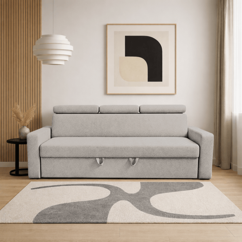 Casa si Gradina - Mobilier - Canapele si coltare - Canapele - Canapea extensibila, bej gri Taupe, KINGA - Infinity.ro