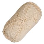 Casa si Gradina - Decoratiuni - DIY - Articole mercerie - Fir de Tricotat Bej, 50g, 165m, pentru Ace 2.0-4.0mm - Infinity.ro