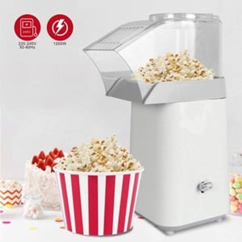 Electronice si Electrocasnice - Electrocasnice bucatarie - Aparate de gatit & desert - Aparate de preparat desert - Aparat pentru popcorn cu aer cald, 1200W, Alb - Infinity.ro