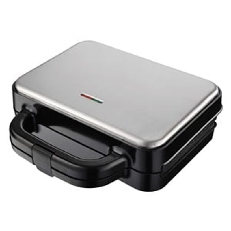 Electronice si Electrocasnice - Electrocasnice bucatarie - Preparare paine - Sandwich-maker - Aparat pentru Sandvisuri din Otel Inoxidabil cu Suprafata Neaderenta - Infinity.ro