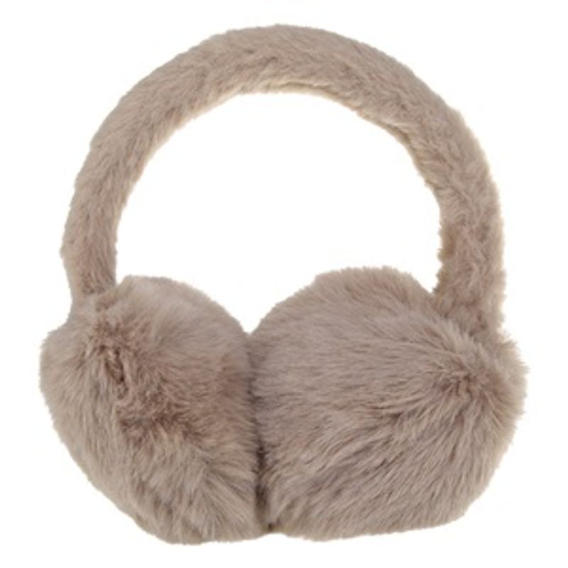 Fashion, accesorii si bijuterii - Copii - Accesorii copii - Caciuli si palarii copii - Aparatori urechi cu blana artificiala, Taupe, pentru femei - Infinity.ro