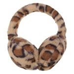 Fashion, accesorii si bijuterii - Copii - Accesorii copii - Caciuli si palarii copii - Aparatoare de urechi cu blana artificiala, Model leopard, Bej - Infinity.ro