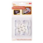 Casa si Gradina - Mobilier - Mobilier copii - Sisteme de siguranta - Aparatori de colt din plastic pentru suprafete din sticla, 35x10mm, Transparent, 4 bucati - Infinity.ro