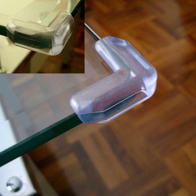 Casa si Gradina - Mobilier - Mobilier copii - Sisteme de siguranta - Aparatori de colt din plastic pentru suprafete din sticla, 35x10mm, Transparent, 4 bucati - Infinity.ro