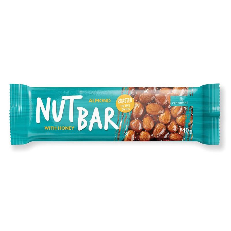 Market - Bacanie - Chipsuri si snacksuri - Alune, fistic si mixuri - Baton cu Migdale si Miere, 40g - Infinity.ro