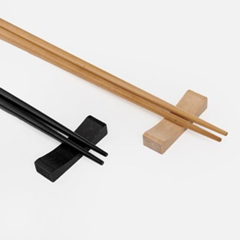 Casa si Gradina - Decoratiuni - Aromaterapie si lumanari - Odorizante camera - Betisoare Chopsticks din Lemn cu Suporturi, 2 Seturi, Natural si Maro Inchis - Infinity.ro