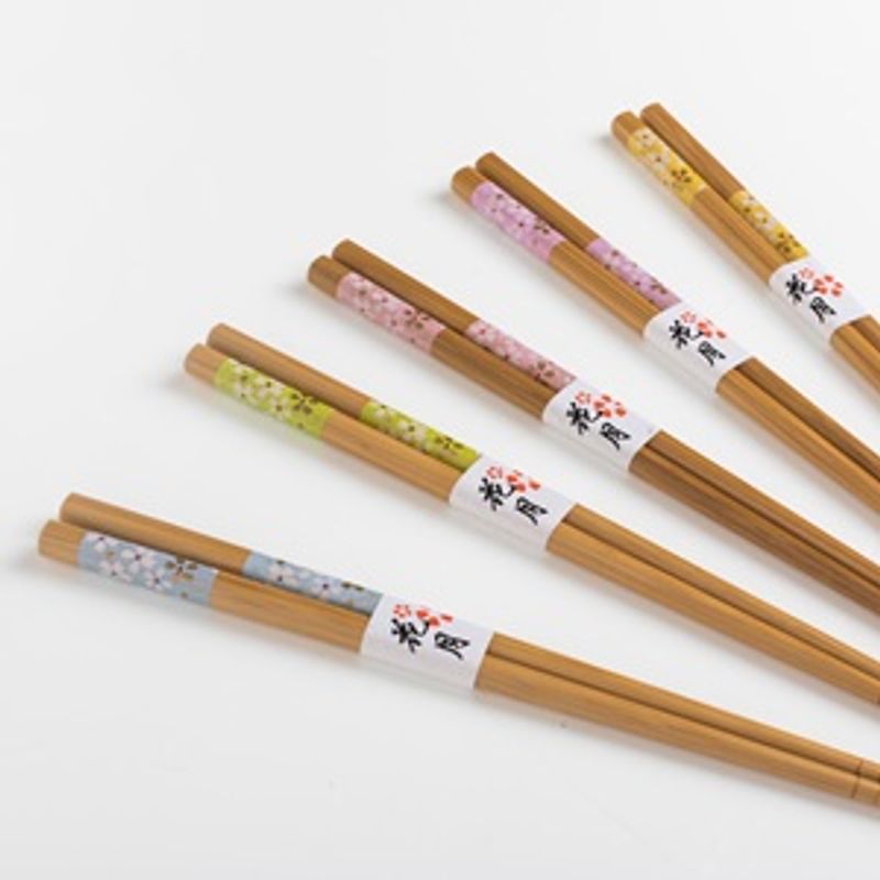 Casa si Gradina - Decoratiuni - Aromaterapie si lumanari - Odorizante camera - Betisoare Chopsticks din Lemn cu Modele, Set 5 Perechi - Infinity.ro