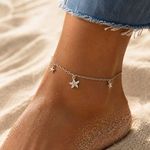 Fashion, accesorii si bijuterii - Femei - Bijuterii femei - Bratari femei - Bratara de Picior Argintie cu Stele de Mare pentru Vara - Infinity.ro