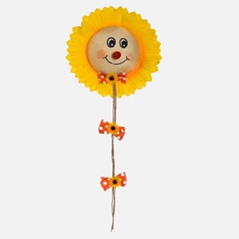 Casa si Gradina - Decoratiuni - Obiecte decorative - Accesorii decorative - Decoratiune suspendata soare cu fundite si flori, 55cm - Infinity.ro