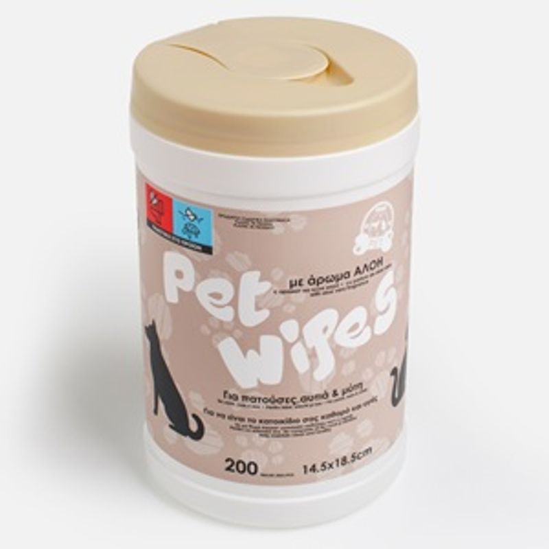Petshop - Ingrijire si Igiena - Produse uz extern - Sampon si balsam animale - Servetele umede pentru animale de companie cu aloe vera, 200 buc - Infinity.ro