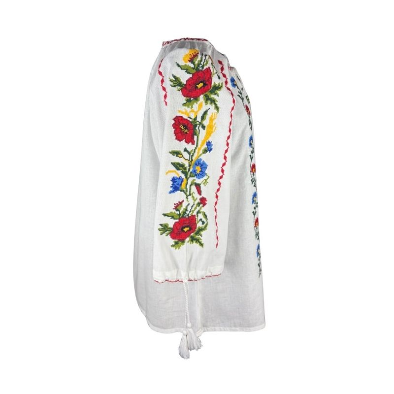 Fashion, accesorii si bijuterii - Femei - Imbracaminte femei - Camasi si bluze femei - Bluza dama O26F alb,galben marimea S - Infinity.ro