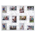 Market - Cadouri - Rame si albume foto - Rama foto decorativa alba, dreptunghiulara, pentru 12 poze, 70x54cm - Infinity.ro
