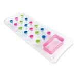Jucarii, Copii si Bebe - Jucarii si jocuri - Jucarii de exterior - Saltele si mingi pentru plaja - Saltea gonflabila pentru plaja, 1.88x0.71m, transparenta, cu suporturi pentru pahare - Infinity.ro