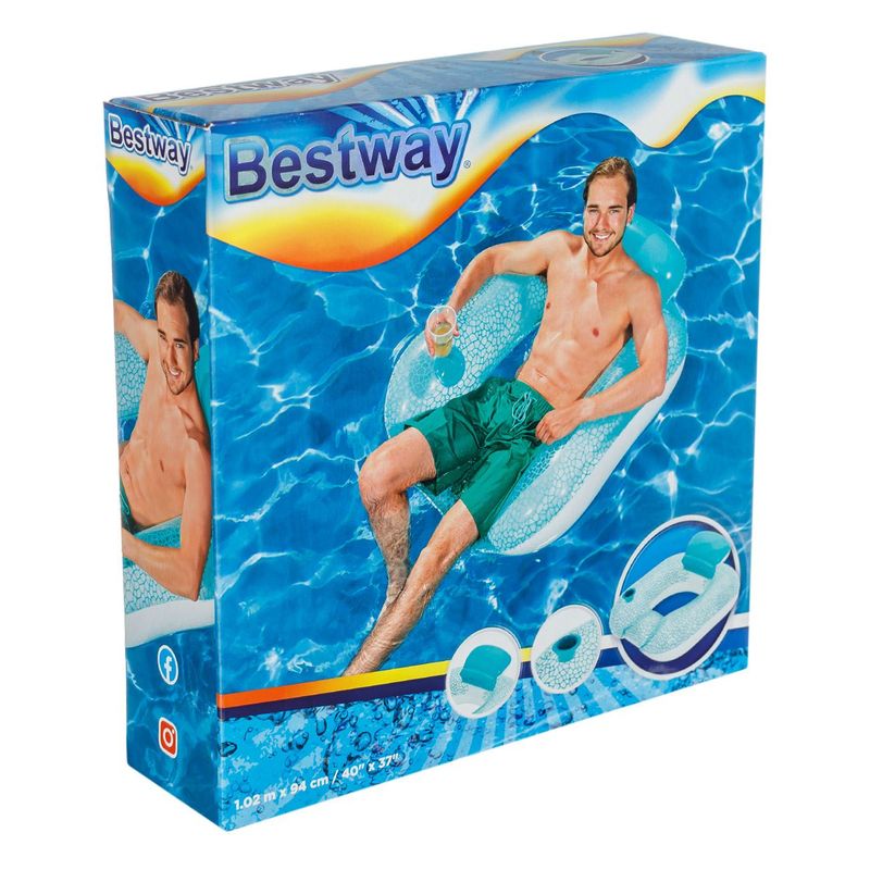 Jucarii, Copii si Bebe - Jucarii si jocuri - Jucarii de exterior - Saltele si mingi pentru plaja - Saltea fotoliu gonflabil, 1.02 x 0.94 m, capacitate 90 kg - Infinity.ro