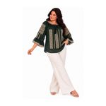 Fashion, accesorii si bijuterii - Femei - Imbracaminte femei - Camasi si bluze femei - Bluza dama OG26 verde marimea 4XL - Infinity.ro