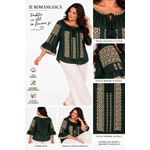 Fashion, accesorii si bijuterii - Femei - Imbracaminte femei - Camasi si bluze femei - Bluza dama OG26 verde marimea 4XL - Infinity.ro