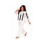 Fashion, accesorii si bijuterii - Femei - Imbracaminte femei - Camasi si bluze femei - Bluza dama OG26 alb crystal marimea 4XL - Infinity.ro