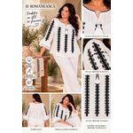 Fashion, accesorii si bijuterii - Femei - Imbracaminte femei - Camasi si bluze femei - Bluza dama OG26 alb crystal marimea 4XL - Infinity.ro