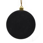 Casa si Gradina - Decoratiuni - Decoratiuni de sezon - Glob catifelat negru pentru brad 8 cm - Infinity.ro