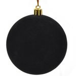 Casa si Gradina - Decoratiuni - Decoratiuni de sezon - Glob catifelat negru pentru brad 8 cm - Infinity.ro