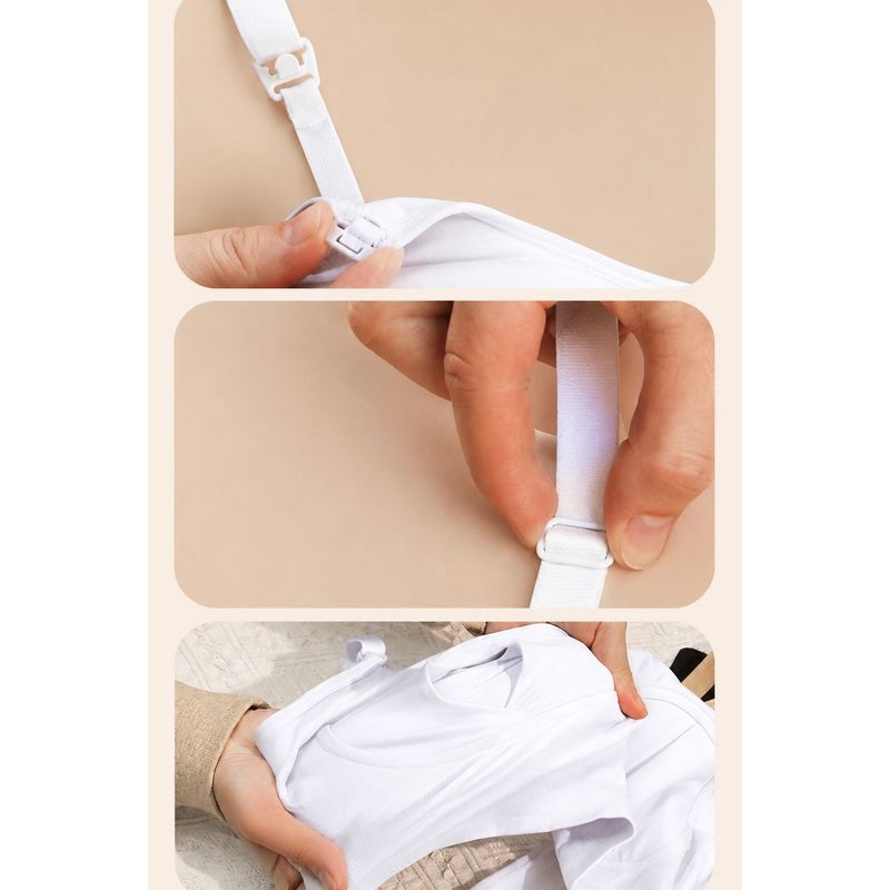 Fashion, accesorii si bijuterii - Femei - Lenjerie si pijamale femei - Lenjerie intima femei - Sutien Linovit pentru alaptare 3 in 1 cu sustinere pompa san - Alb - S/M - Elastan,Nylon - Infinity.ro