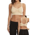 Fashion, accesorii si bijuterii - Femei - Lenjerie si pijamale femei - Lenjerie intima femei - Sutien Linovit pentru alaptare 3 in 1 cu sustinere pompa san - Bej - S/M - Elastan,Nylon - Infinity.ro
