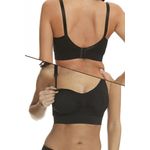 Fashion, accesorii si bijuterii - Femei - Lenjerie si pijamale femei - Lenjerie intima femei - Sutien Linovit pentru alaptare 3 in 1 cu sustinere pompa san - Negru - S/M - Elastan,Nylon - Infinity.ro
