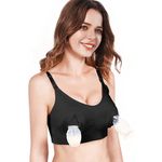 Fashion, accesorii si bijuterii - Femei - Lenjerie si pijamale femei - Lenjerie intima femei - Sutien Linovit pentru alaptare 3 in 1 cu sustinere pompa san - Negru - S/M - Elastan,Nylon - Infinity.ro