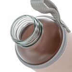 Casa si Gradina - Bucatarie si vesela - Cani si pahare - Sticle - Bidon de Apa din Sticla cu Husa Roz si Maner, 380 ml - Infinity.ro