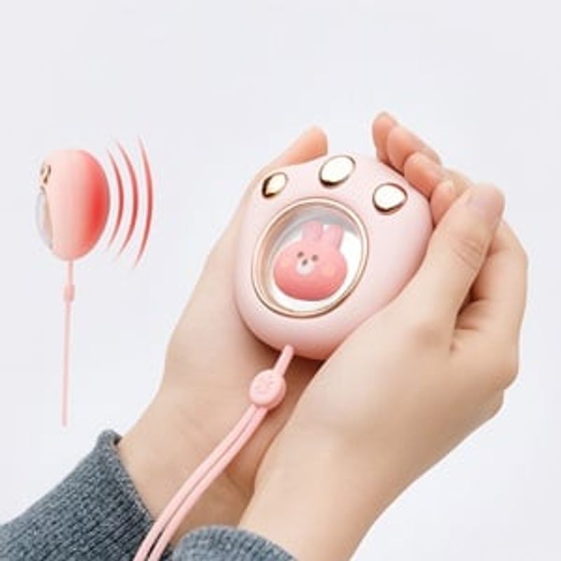 Ingrijire personala si Cosmetice - Sanatate si wellness - Articole wellness - Incalzitoare corporale - Incalzitor de maini reincarcabil, Labuta de Ursulet, Roz - Infinity.ro