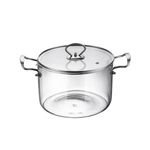 Casa si Gradina - Bucatarie si vesela - Vase pentru gatit - Oale si cratite - Oala transparenta din sticla termorezistenta ZASS Gourmet ZG-GP 30-3.5L, culoare transparent - Infinity.ro