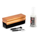 TV, Audio-Video si Foto - Audio Hi-Fi - Accesorii Audio Hi-Fi - Set curatare discuri vinil Electromures EM A004, 4 piese, 3 tipuri de perii, include solutie 30 ml - Infinity.ro