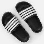 Fashion, accesorii si bijuterii - Femei - Incaltaminte femei - Slapi si papuci femei - Slapi de plaja pentru femei, Negri cu talpa groasa - Infinity.ro