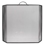 Casa si Gradina - Termice - Sobe, Seminee si accesorii - Accesorii seminee si sobe - Paravan pentru semineu, Metalic, Negru, 62.5x15x56cm - Infinity.ro