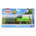 Jucarii, Copii si Bebe - Jucarii si jocuri - Vehicule si jucarii cu telecomanda - Trenulete de jucarie - Thomas locomotiva motorizata Percy cu vagon - Infinity.ro