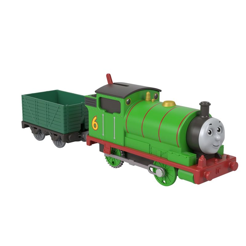 Jucarii, Copii si Bebe - Jucarii si jocuri - Vehicule si jucarii cu telecomanda - Trenulete de jucarie - Thomas locomotiva motorizata Percy cu vagon - Infinity.ro