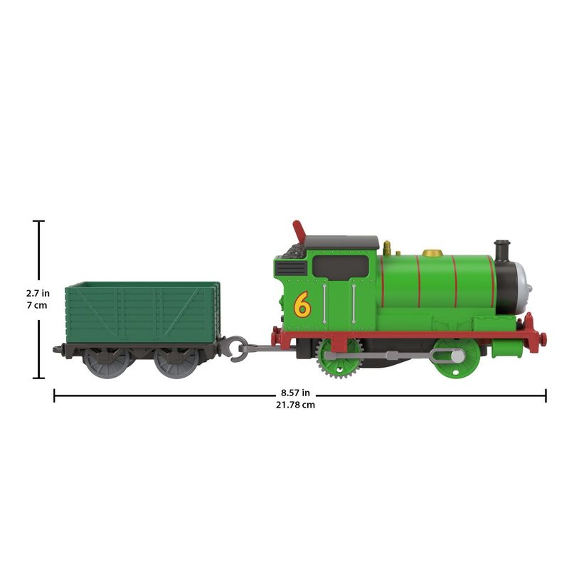 Jucarii, Copii si Bebe - Jucarii si jocuri - Vehicule si jucarii cu telecomanda - Trenulete de jucarie - Thomas locomotiva motorizata Percy cu vagon - Infinity.ro