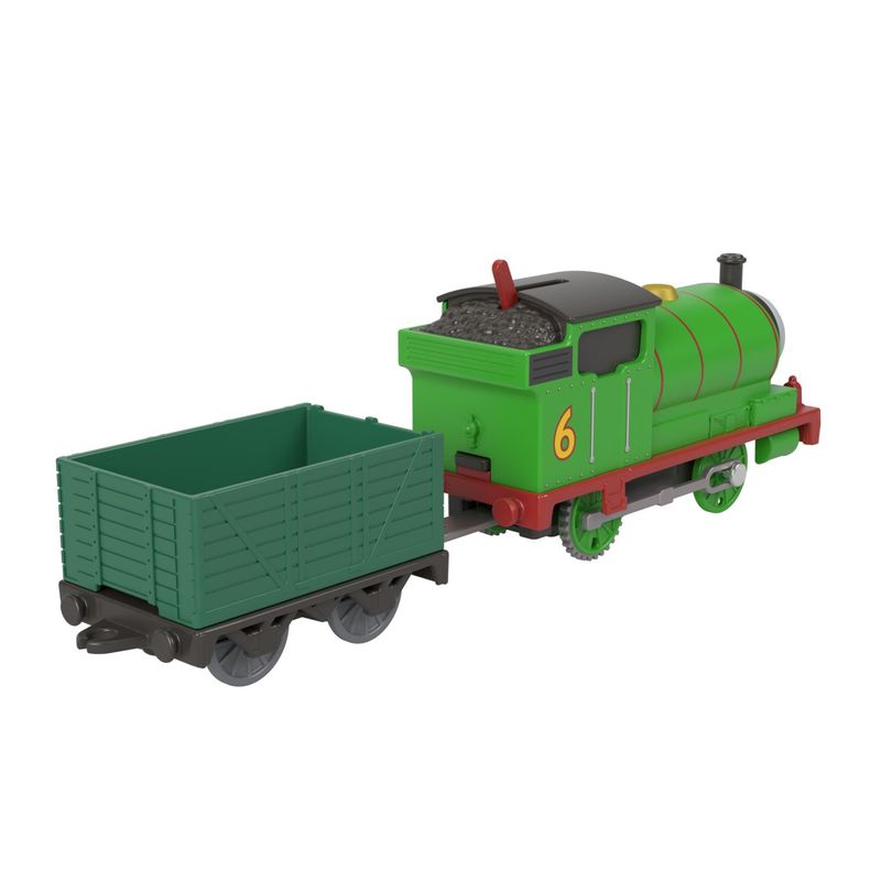 Jucarii, Copii si Bebe - Jucarii si jocuri - Vehicule si jucarii cu telecomanda - Trenulete de jucarie - Thomas locomotiva motorizata Percy cu vagon - Infinity.ro