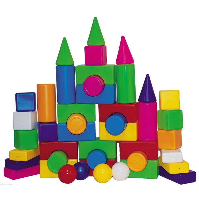 Jucarii, Copii si Bebe - Jucarii si jocuri - Seturi de constructie si cuburi - Seturi de constructie - Set constructor blocuri multicolore 2 - Infinity.ro