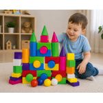 Jucarii, Copii si Bebe - Jucarii si jocuri - Seturi de constructie si cuburi - Seturi de constructie - Set constructor blocuri multicolore 2 - Infinity.ro