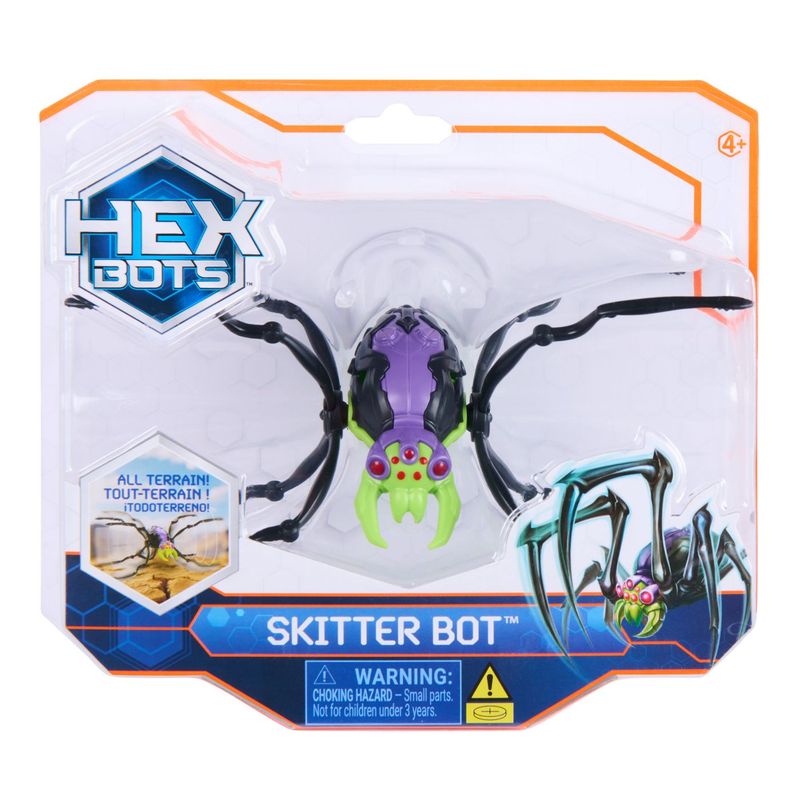 Jucarii, Copii si Bebe - Jucarii si jocuri - Vehicule si jucarii cu telecomanda - Roboti de jucarie - Hex Bots paianjen robot negru - Infinity.ro