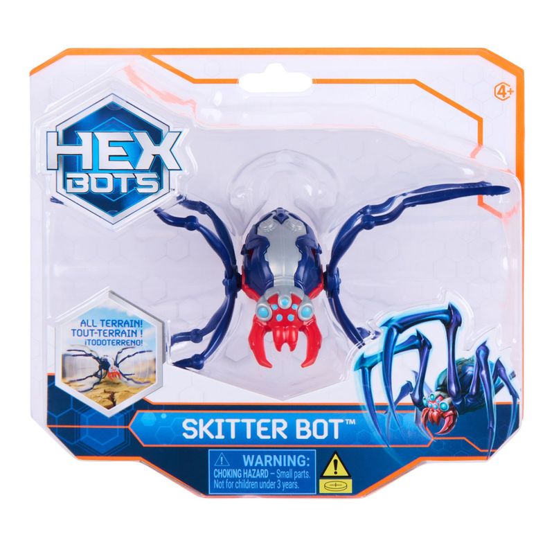 Jucarii, Copii si Bebe - Jucarii si jocuri - Vehicule si jucarii cu telecomanda - Roboti de jucarie - Hex Bots paianjen robot albastru - Infinity.ro